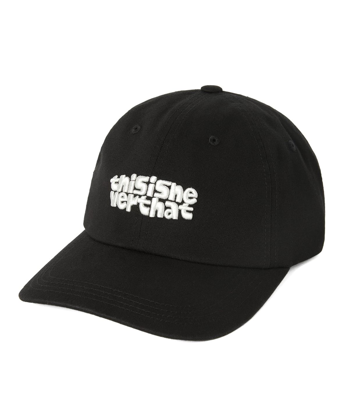 디스이즈네버댓(THISISNEVERTHAT) Bold Logo Cap Black