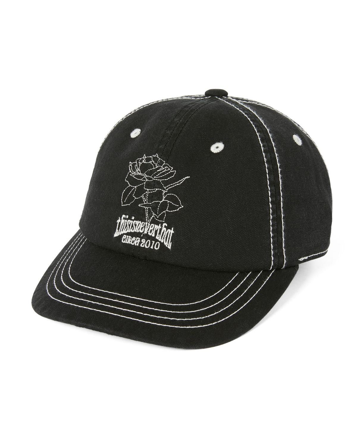 디스이즈네버댓(THISISNEVERTHAT) Contrast Stitch Cap Black