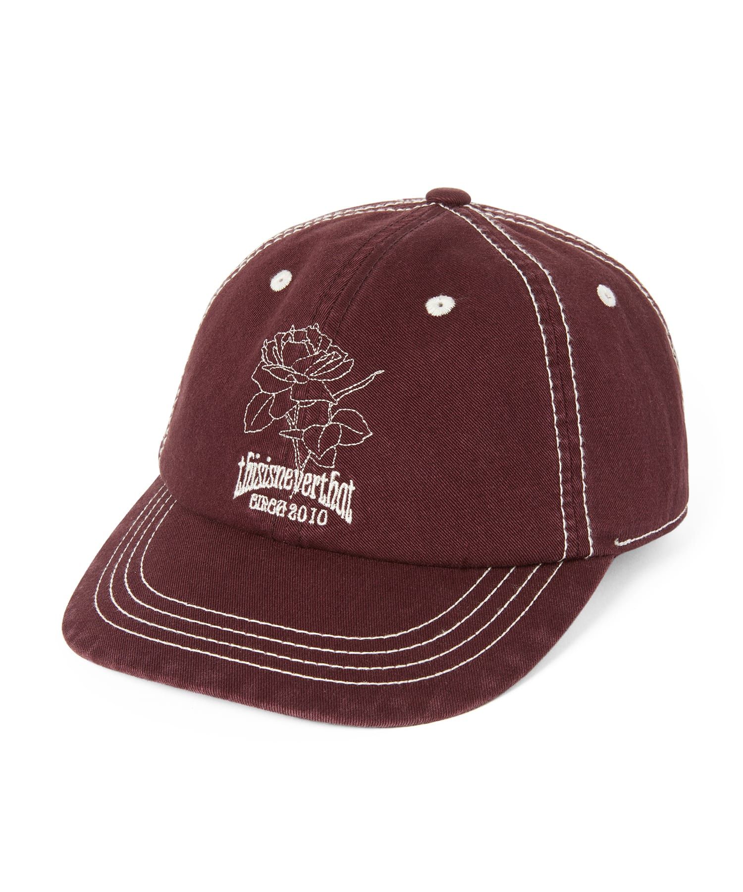 さらに100円引き◆thisisneverthat◆Contrast Stitch Cap MUSINSA公式 | thisisneverthat® Contrast Stitch Cap Burgundy