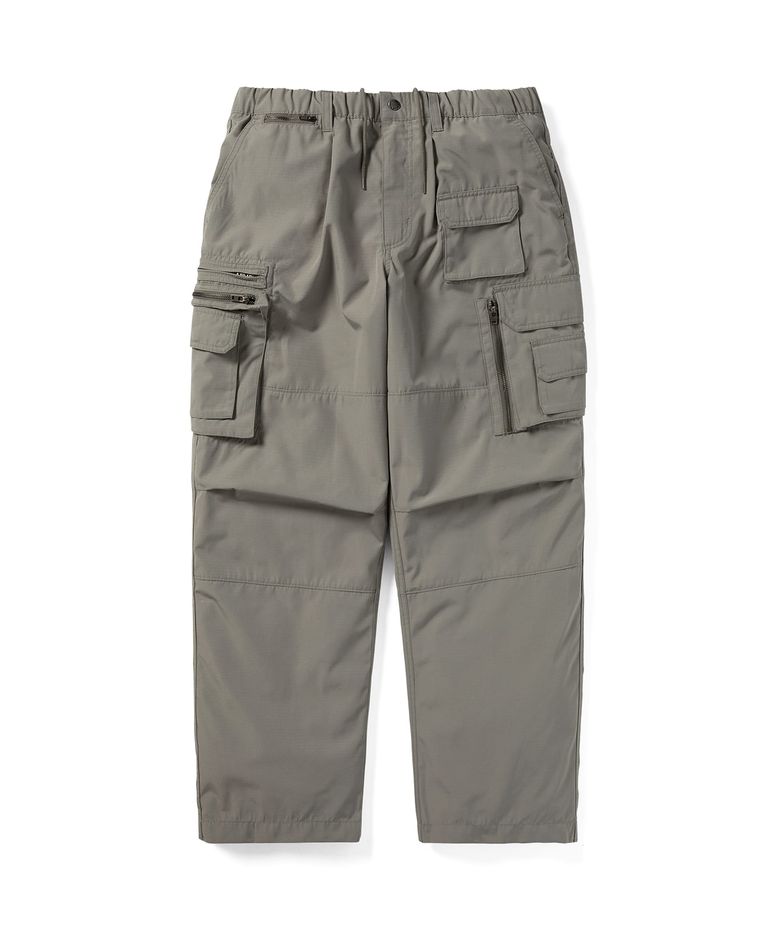 Crazy Multi Zip Pant Stone