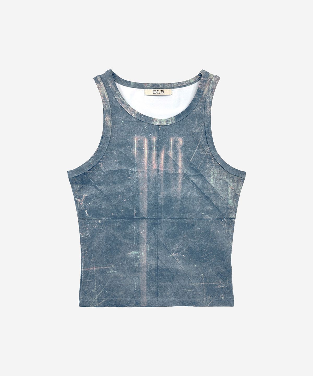 비엘알(BLR) BLR Printed Blue Sleeveless