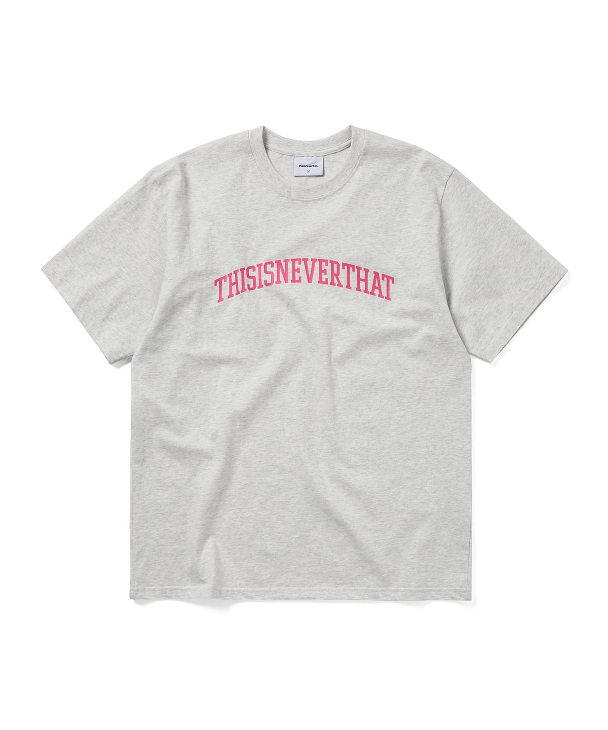디스이즈네버댓(THISISNEVERTHAT) Arch-Logo Tee Oatmeal