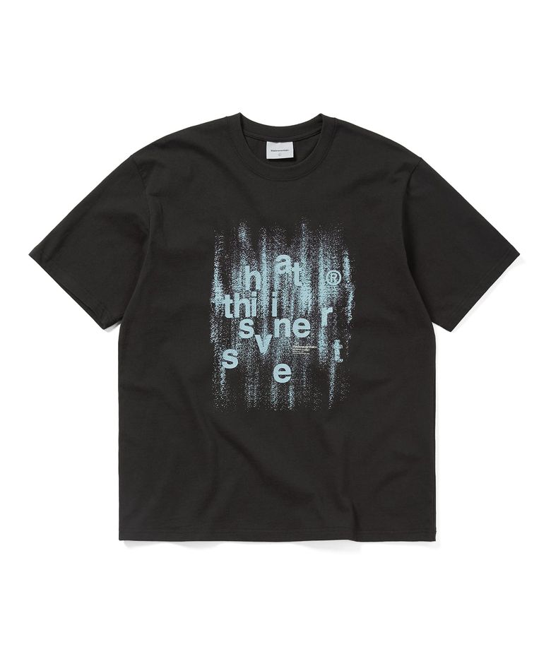 (SS25) Brushed Paint Tee Black