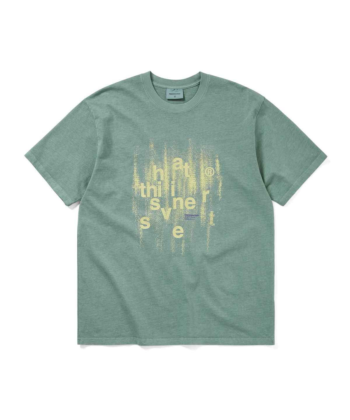 디스이즈네버댓(THISISNEVERTHAT) Brushed Paint Tee Emerald