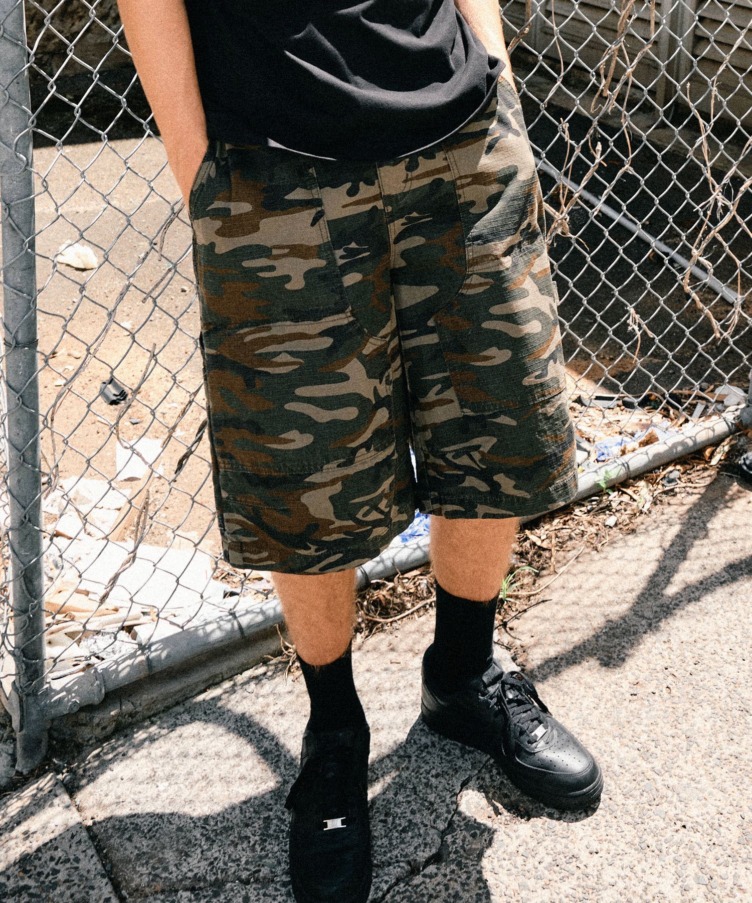 【1993studio】25SS★ Double Knee Carpenter Camo Bermuda PT 1993studio】25SS☆ Double Knee Carpenter Camo Bermuda PT