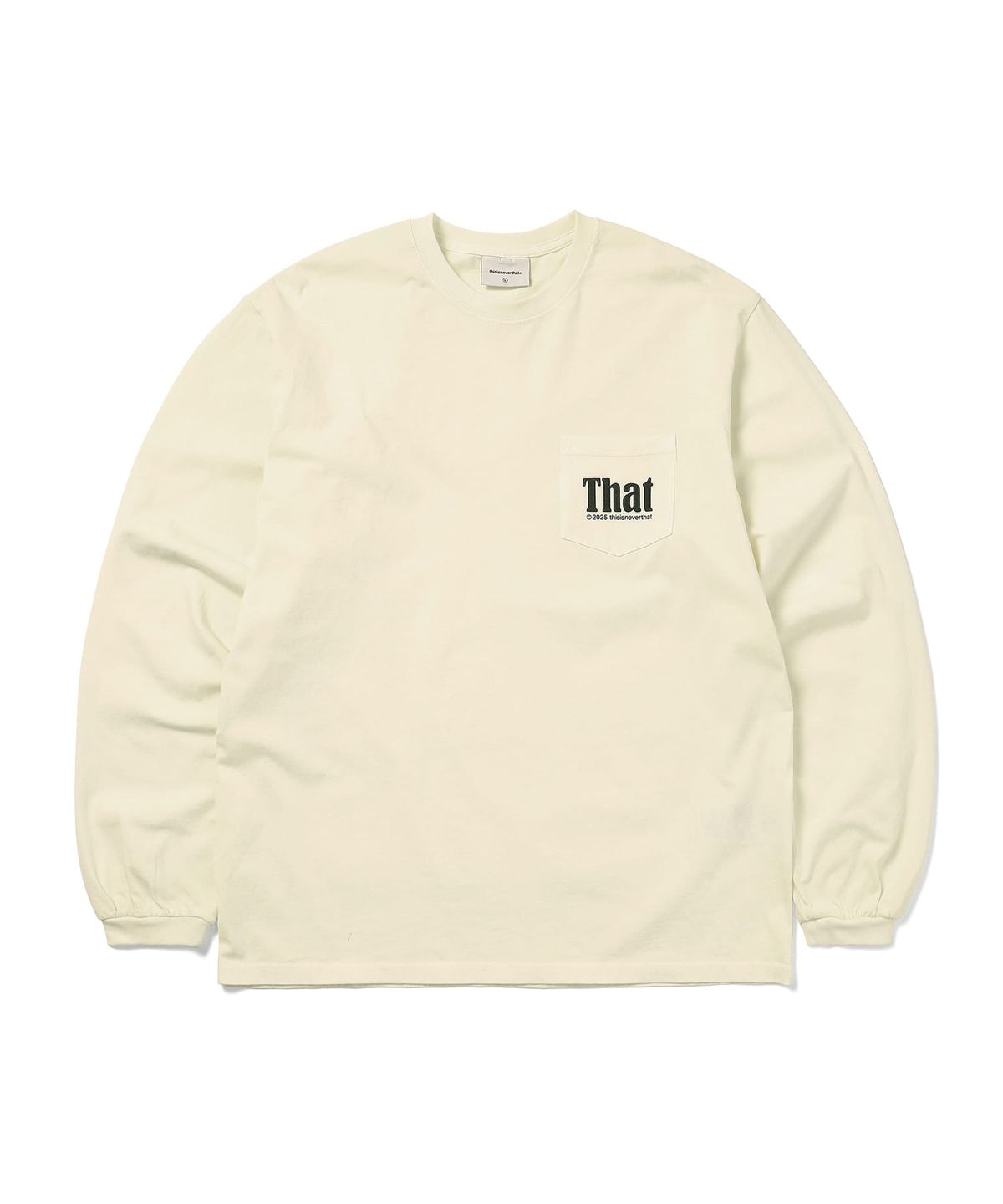디스이즈네버댓(THISISNEVERTHAT) That Pocket L/S Tee Ivory