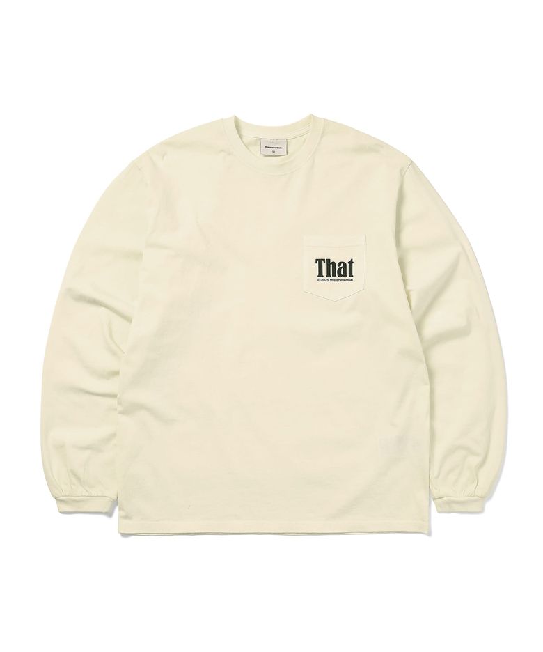 That Pocket L/S Tee Ivory
