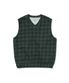 T.N.T. Classic HDP V Neck Vest Shadow Plaid