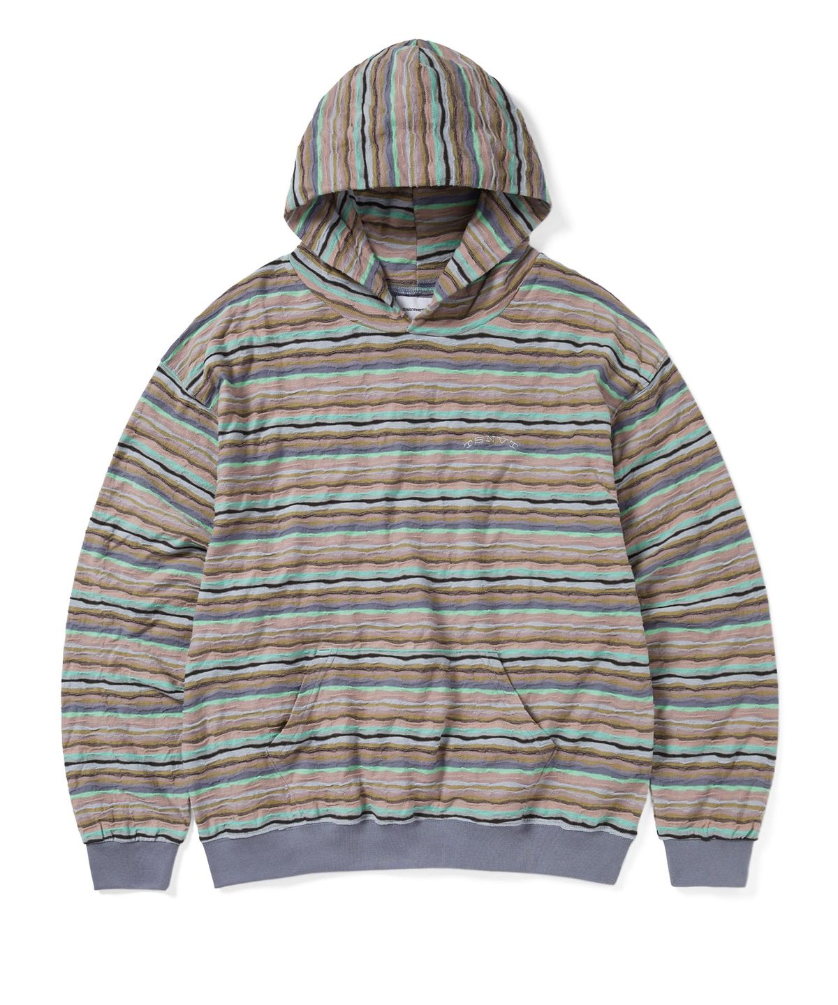 디스이즈네버댓(THISISNEVERTHAT) Wave Jacquard Hoodie Pale Peach