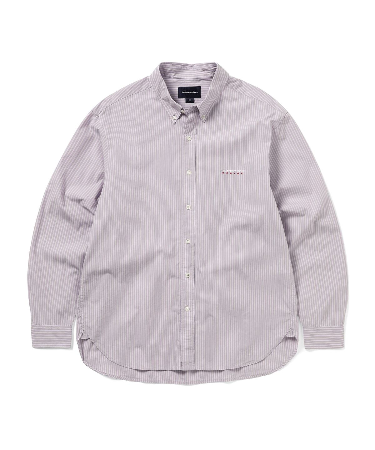 디스이즈네버댓(THISISNEVERTHAT) DSN Striped Shirt Lilac
