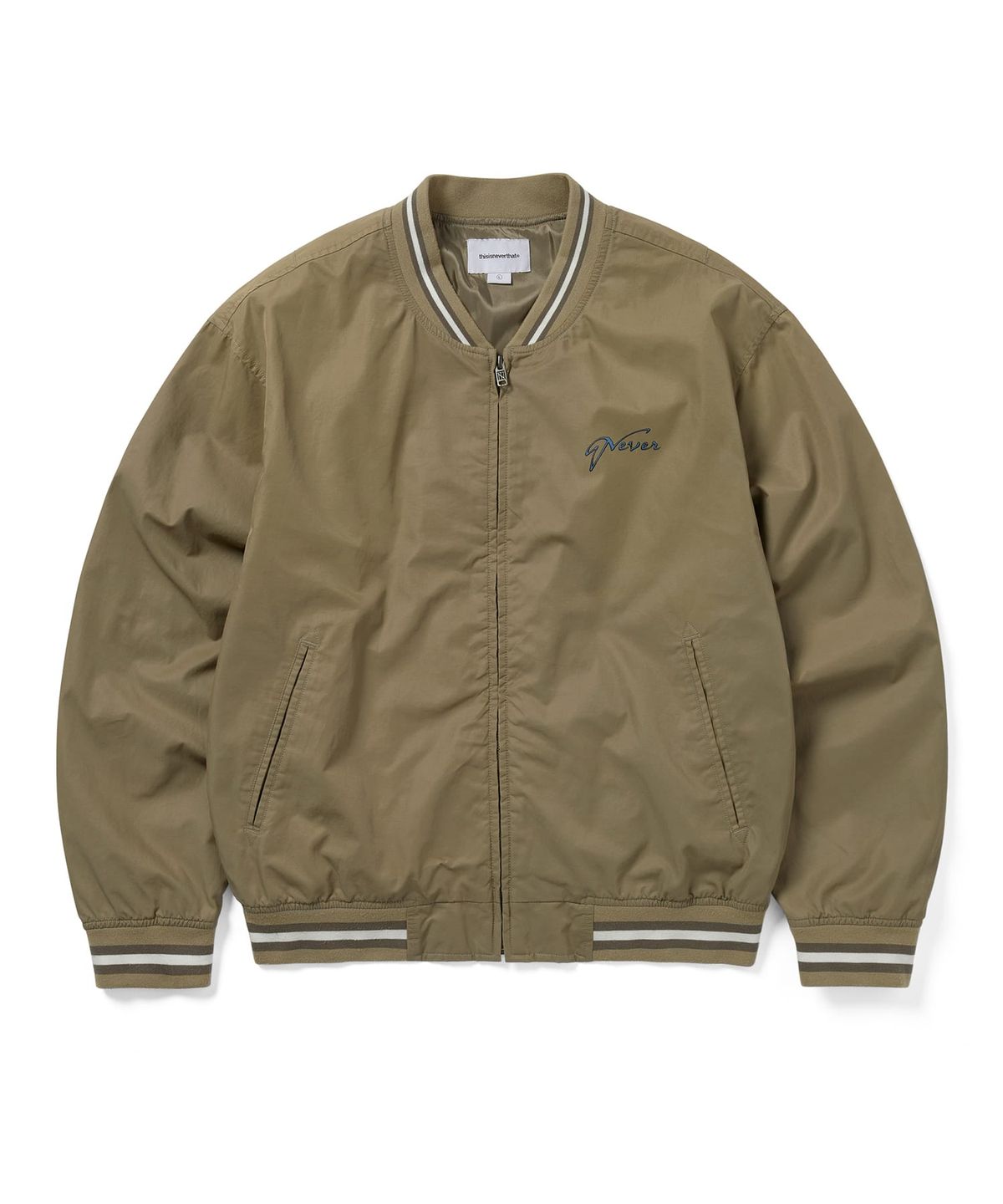 디스이즈네버댓(THISISNEVERTHAT) Faded Stadium Jacket Beige