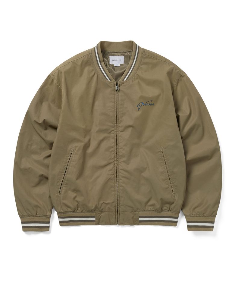 Faded Stadium Jacket Beige