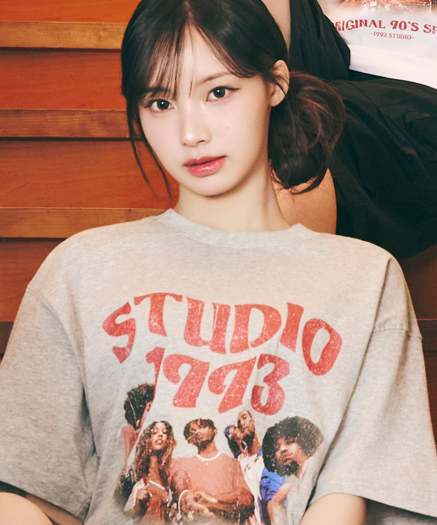 Tシャツ・カットソー 1993studio Wave Studio Graphic T-Shirt_Grey MUSINSA | 1993STUDIO Wave Studio Graphic T-Shirt_Grey