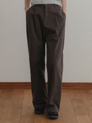 Slug cotton pants (bark)