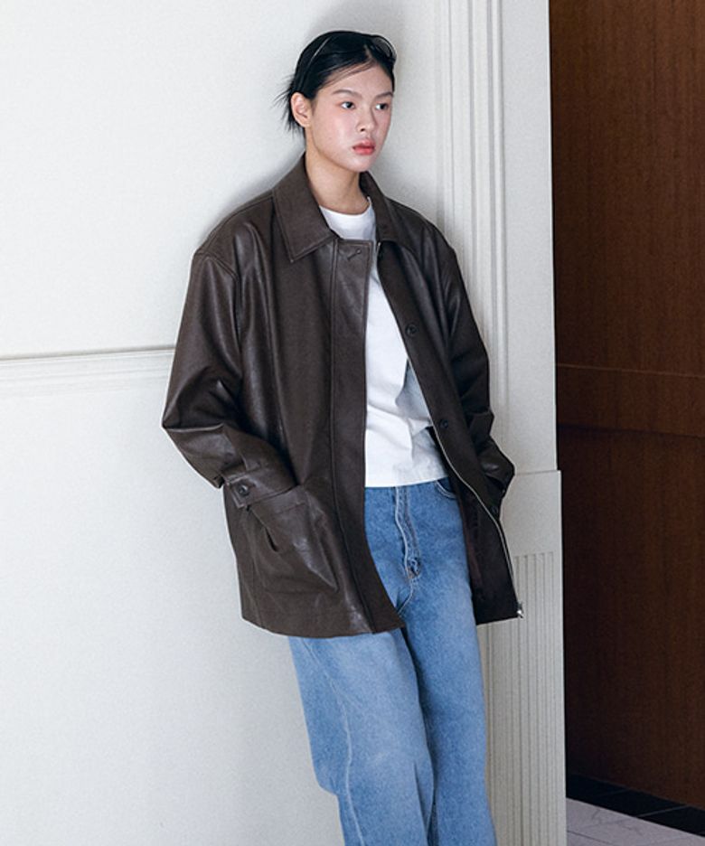 Rhodia eco lather point jacket_Brown