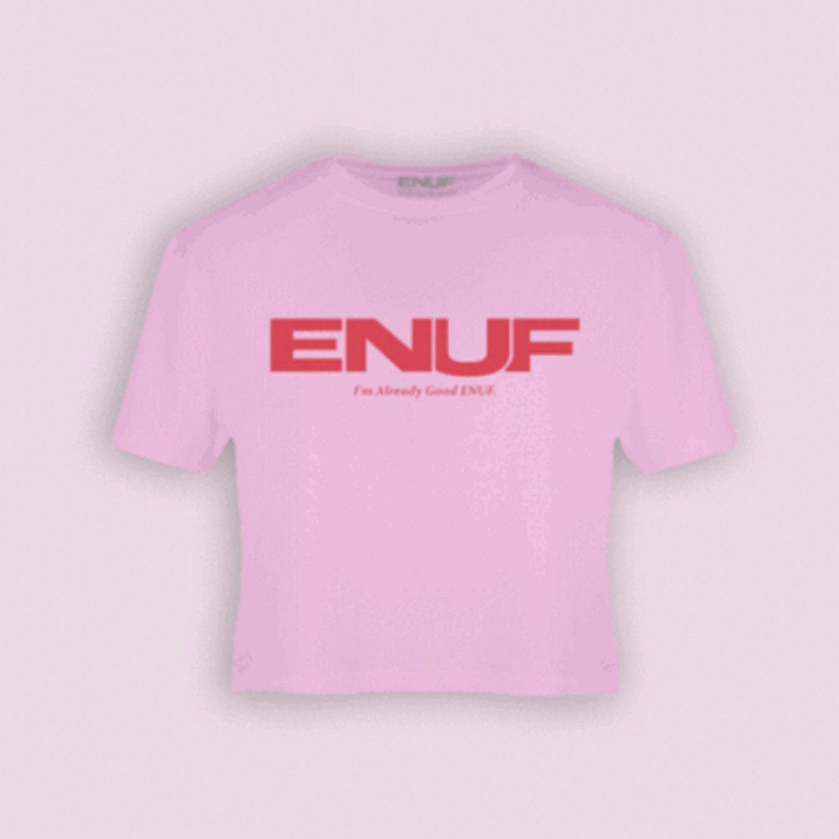 이너프(ENUF) trawberry milk 바이올렛핑크 반팔크롭