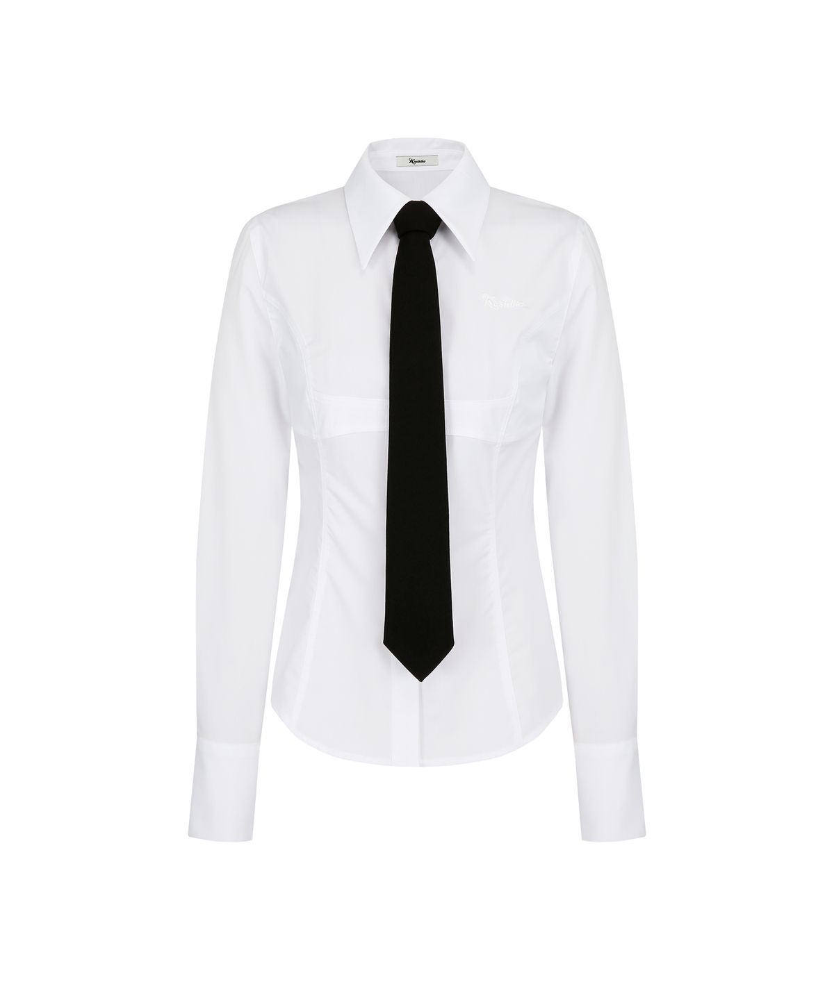 카시코(KASHIKO) Slim Corset Shirts White