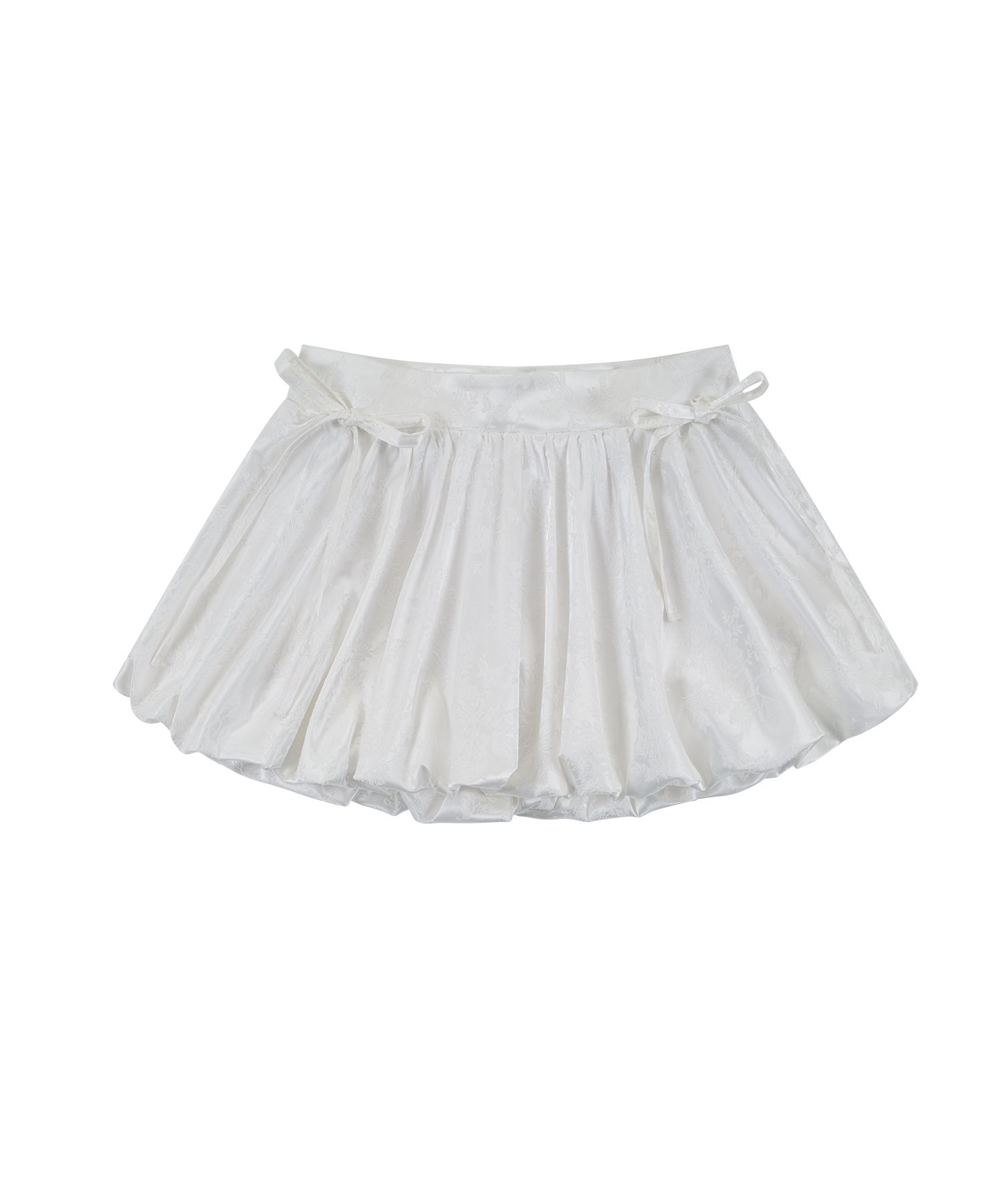 ●Kashiko●25SS Fairy Ribbon Bubble Skirt MUSINSA | KASHIKO Fairy Ribbon Bubble Skirt White