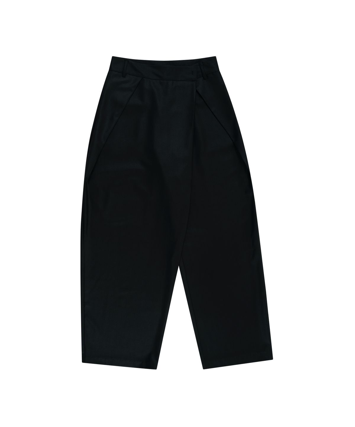 카시코(KASHIKO) Pintuck Asymmetric Trousers Black