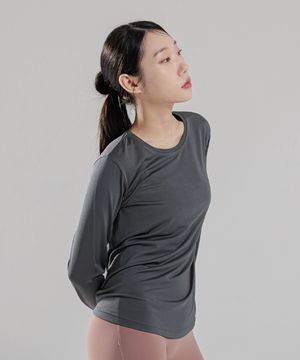 여성요가복 멜로우 롱슬리브 3TT5375