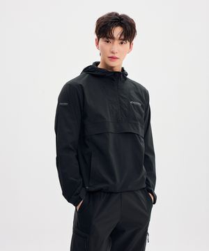 프레시벤트 남성 폴튼 경량 트레이닝 아노락 (BLACK)