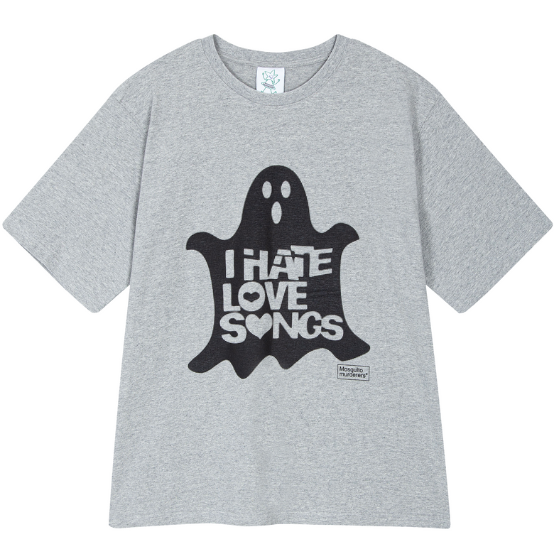 I HATE LOVE SONGS T-SHIRTS -Gray
