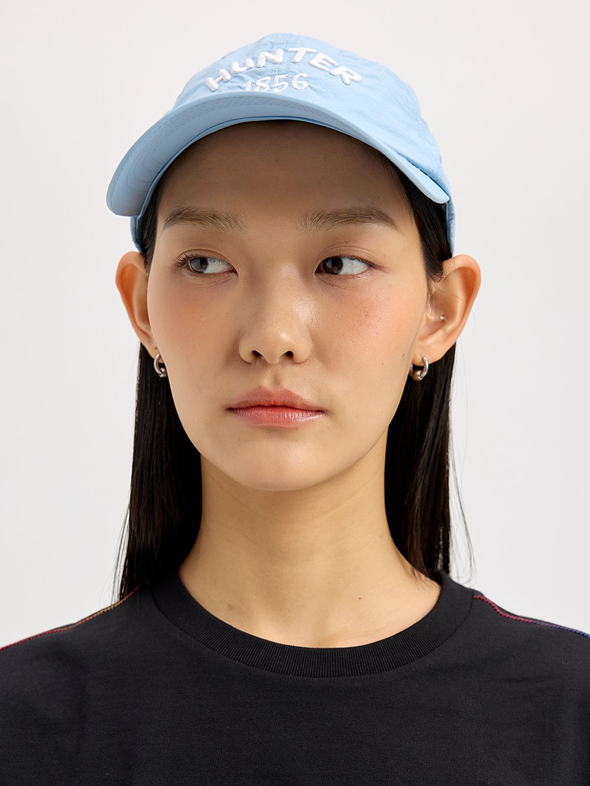 헌터(HUNTER) [UNISEX] 라이트웨이트 립스탑 로고 캡 - 스카이블루 HCW0001CHZSBL