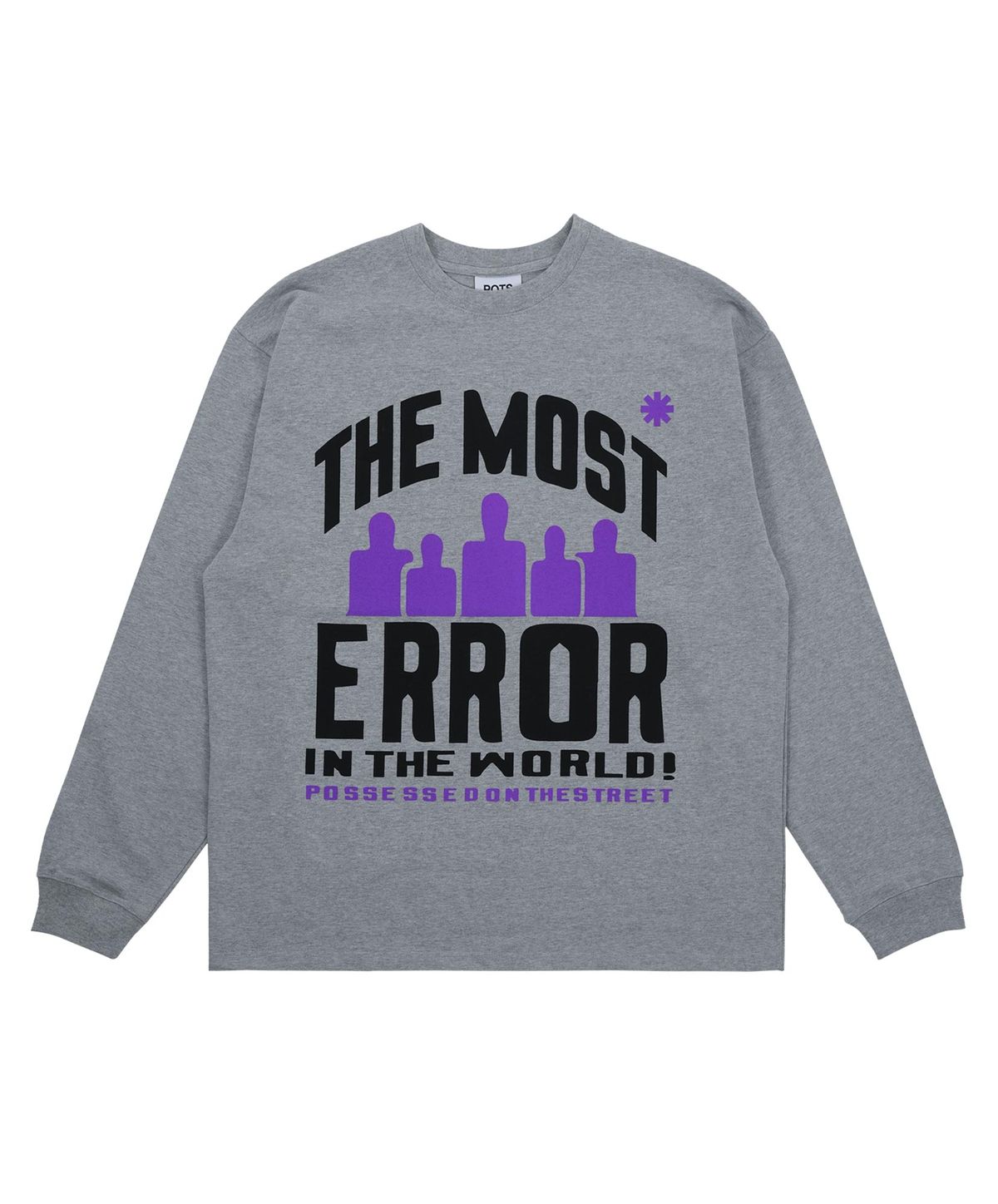 퍼츠(POTS) ERROR HUMAN LONG SLEEVE [MELANGE]