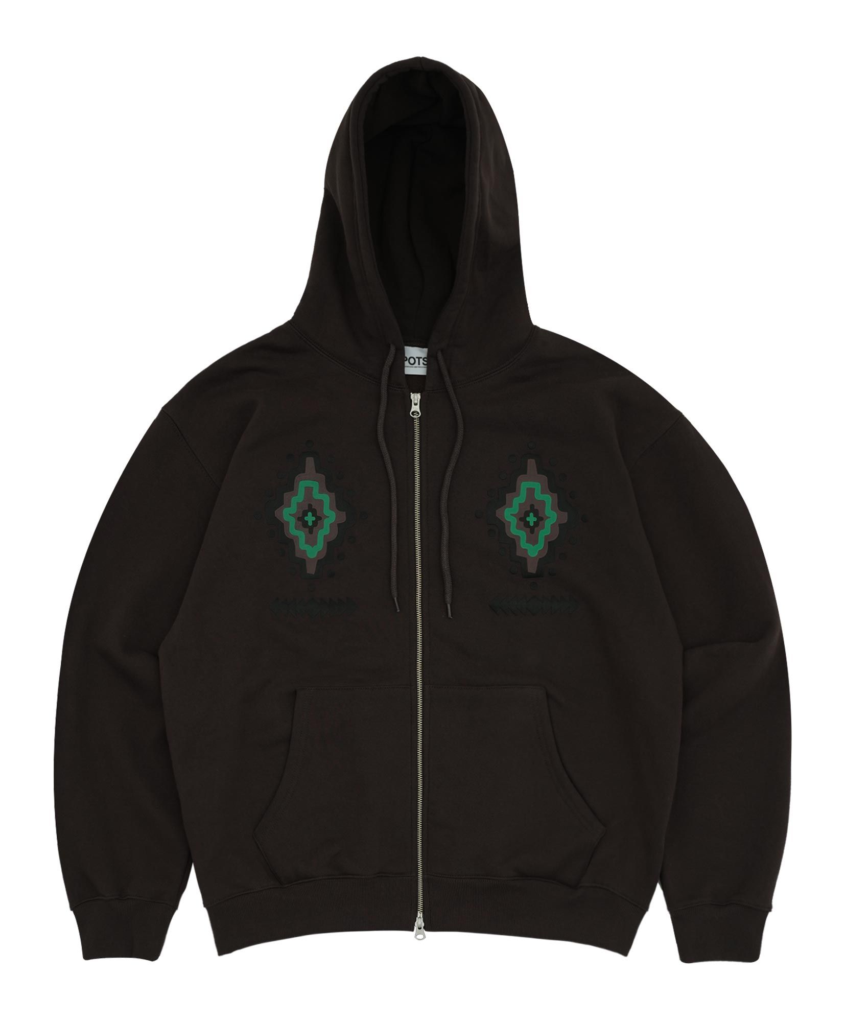 【IONSEOUL】 Mono Cotton Hooded Jumper 4JH471 mono b Oversized Mineral-Washed Zip-Up Hooded Jacket KJ12071