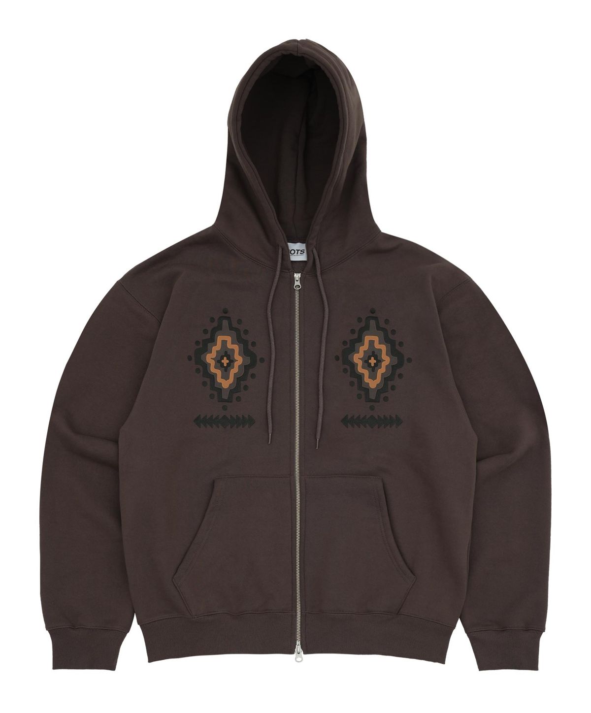 퍼츠(POTS) CHIMAYO HOOD ZIP UP [LIGHT BROWN]