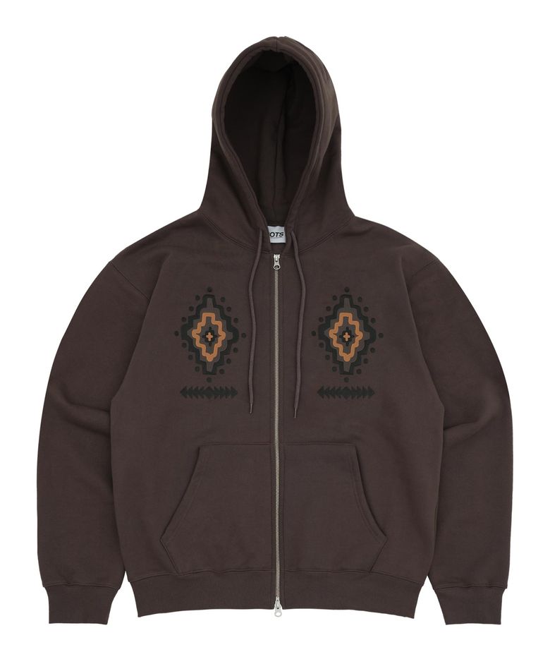 CHIMAYO HOOD ZIP UP [LIGHT BROWN]