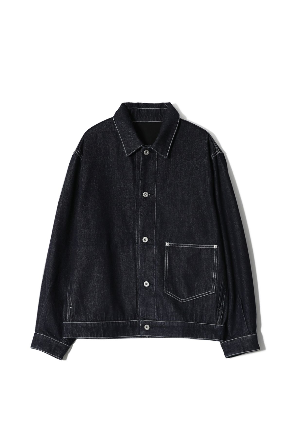 홀리선(HORLISUN) Liverty Trucker Denim Jacket Dark Navy
