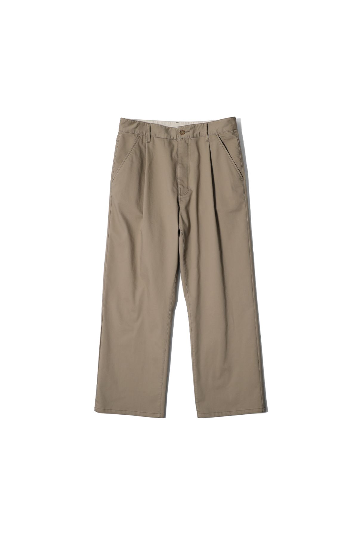 홀리선(HORLISUN) Corrigin One Tuck Chino Pants Beige
