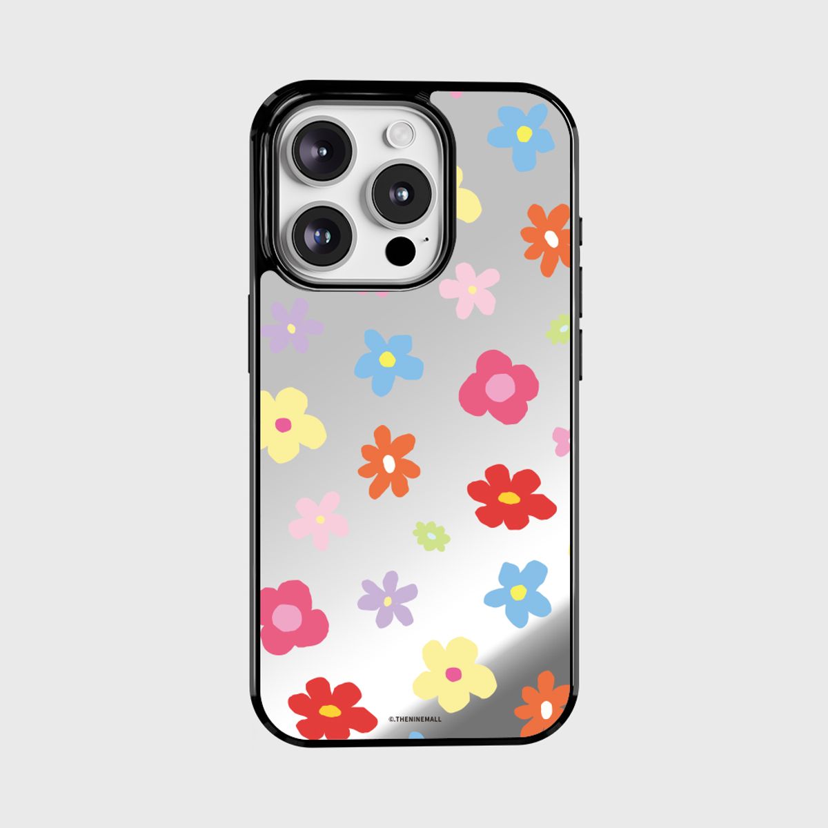 더나인몰(THE NINEMALL) doodle flower pattern [미러 범퍼케이스]