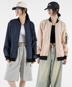 여자 지퍼포인트 포켓 바람막이점퍼 4COLOR