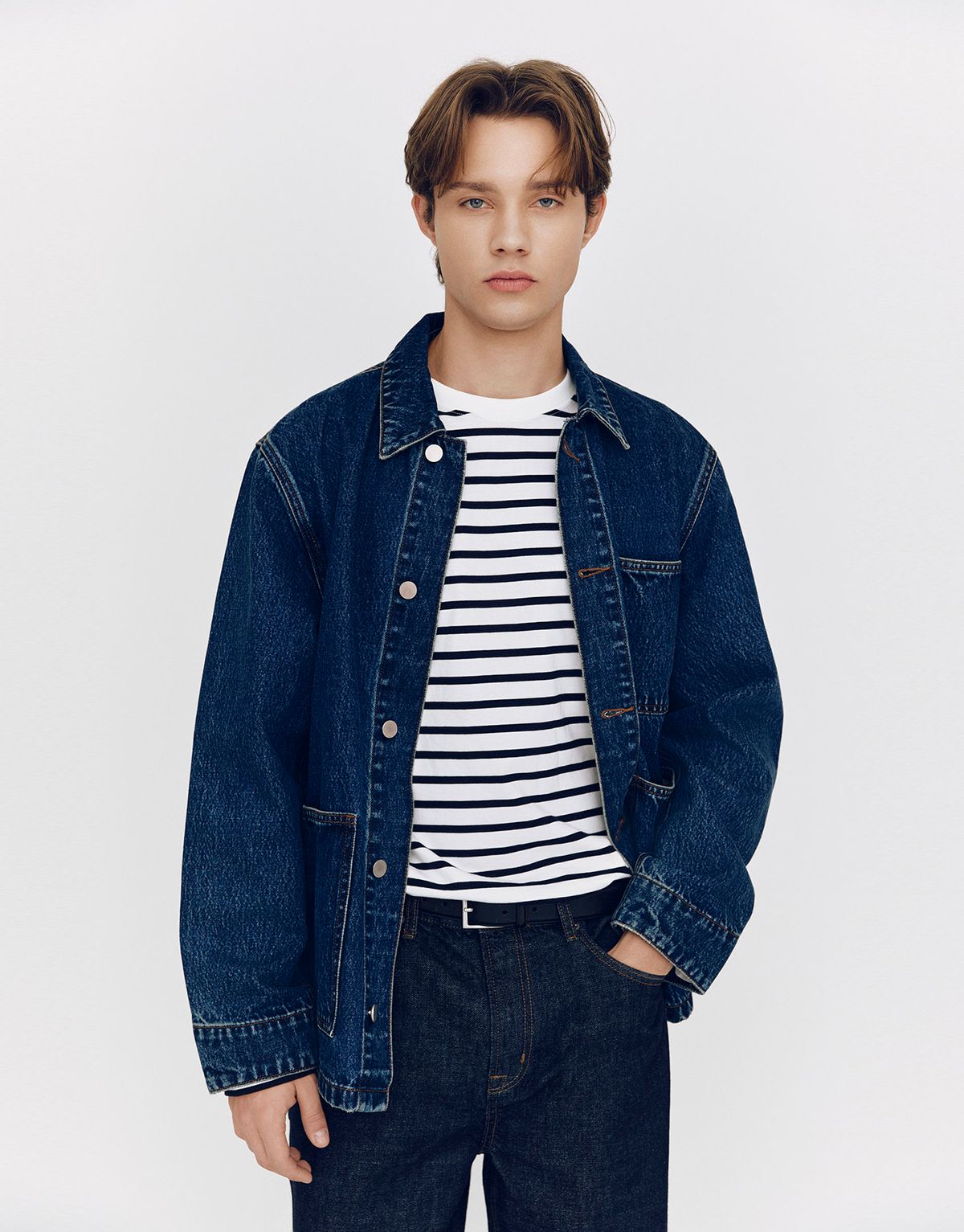 지오다노(GIORDANO) 데님 포켓 자켓 075510 [indigo]