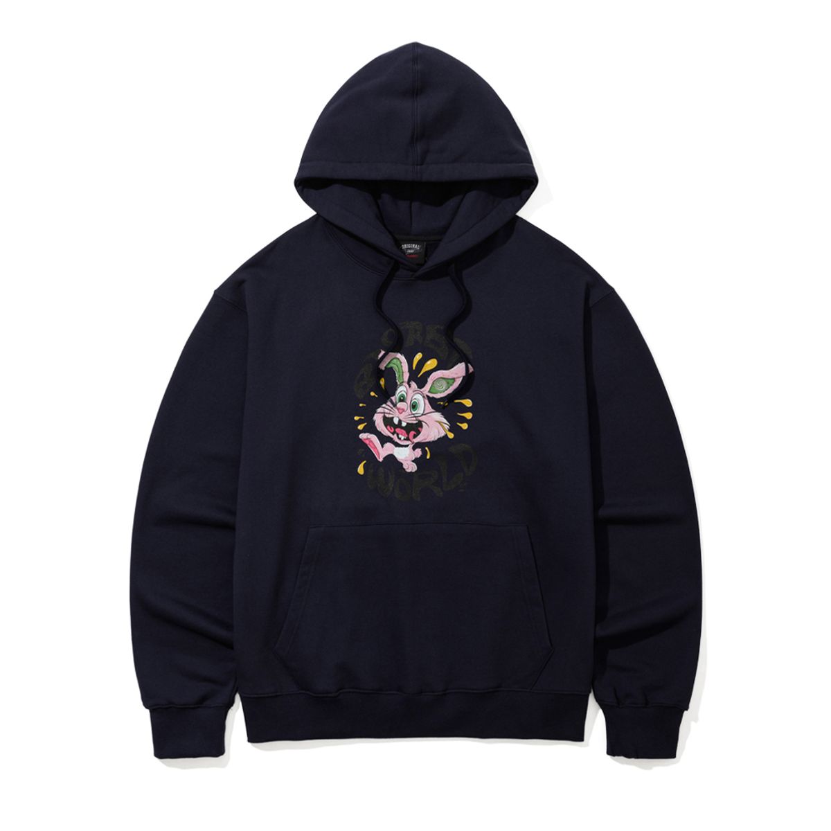 비에스래빗(BSRABBIT) 스트레인지 래빗 월드 후디 네이비