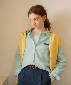 [FREE/L] 스트라이프포켓남방/셔츠 (KYNB2512018)