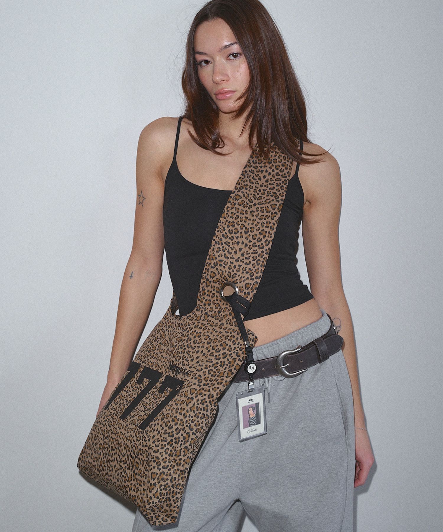 ■Hieta■ 777Angels  Beige Leopard bag MUSINSA | HIETA 777Angels bag / Beige Leopard