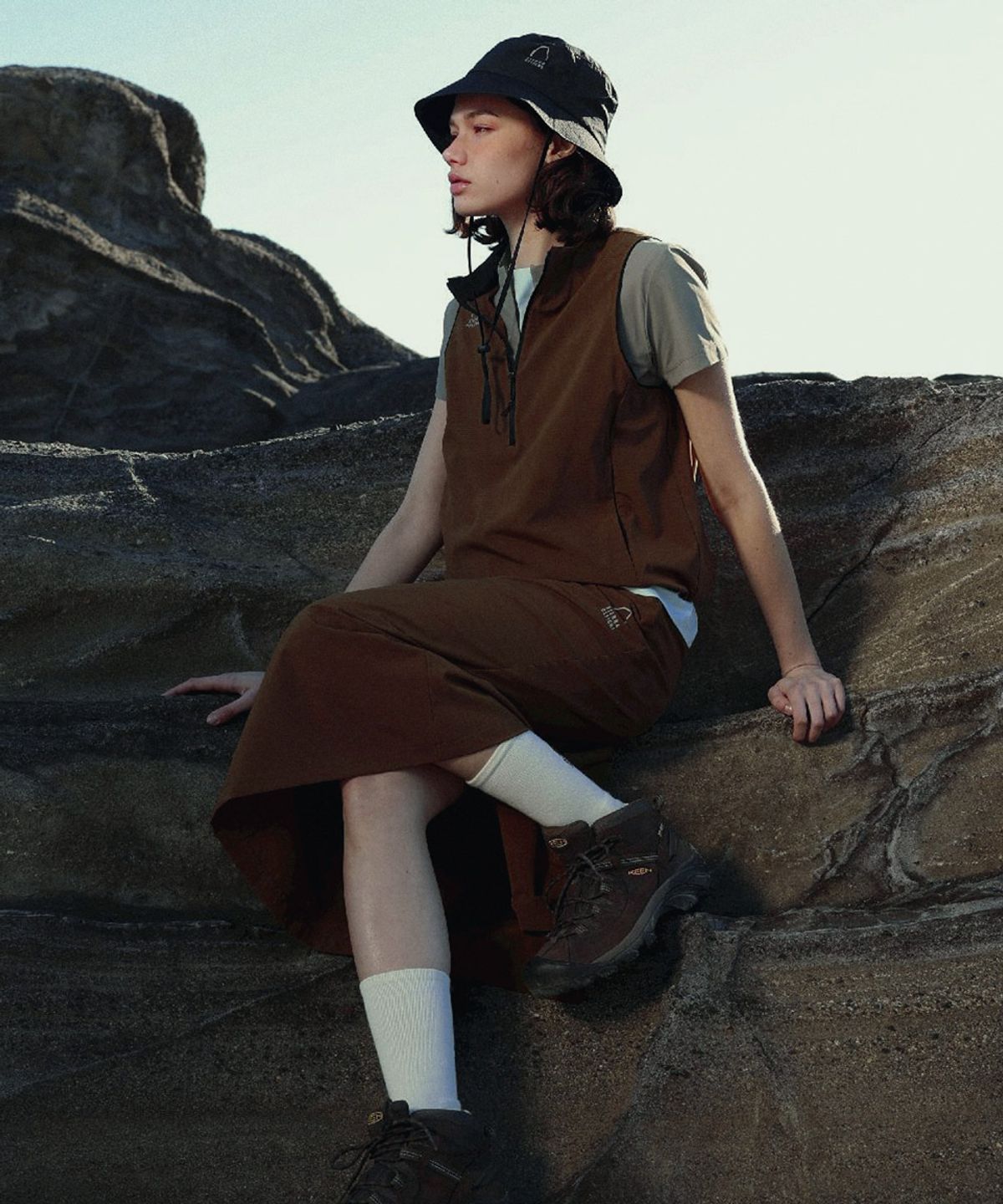시에라디자인(SIERRA DESIGNS) W) 님버스(NIMBUS) 에어닷 스커트 KHAKI
