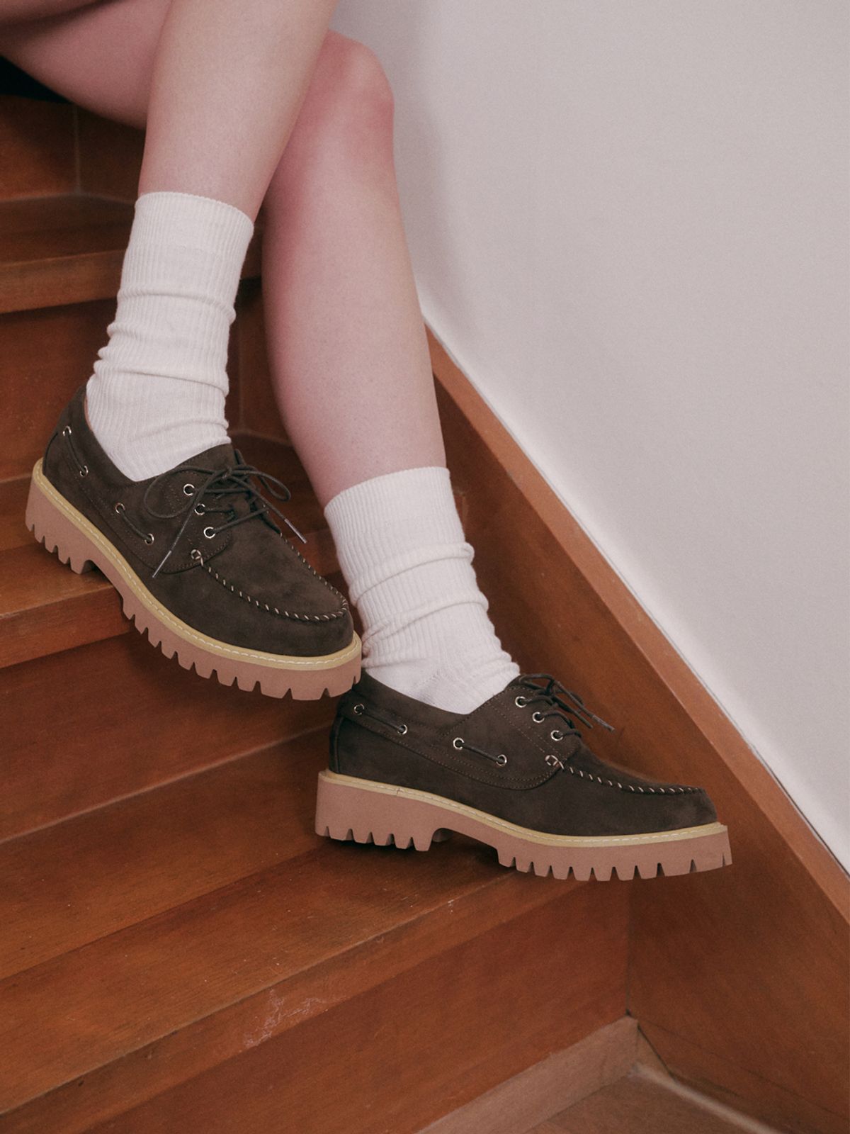 솔트앤초콜릿(SALT AND CHOCOLATE) 모스 프린지 로퍼 412515001 (5cm)