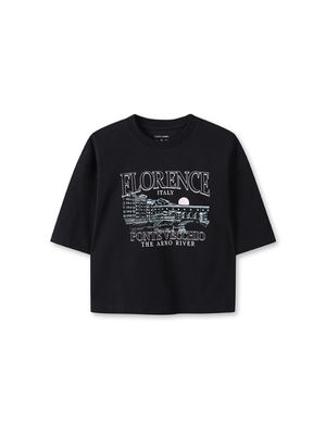 여성) 쿨에어 코튼 그래픽 반팔 티 (루즈핏)_MSF2TS2012