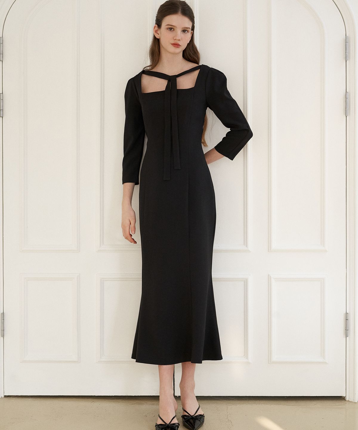 플로브(FLOVE) MER TIE DRESS(BK)