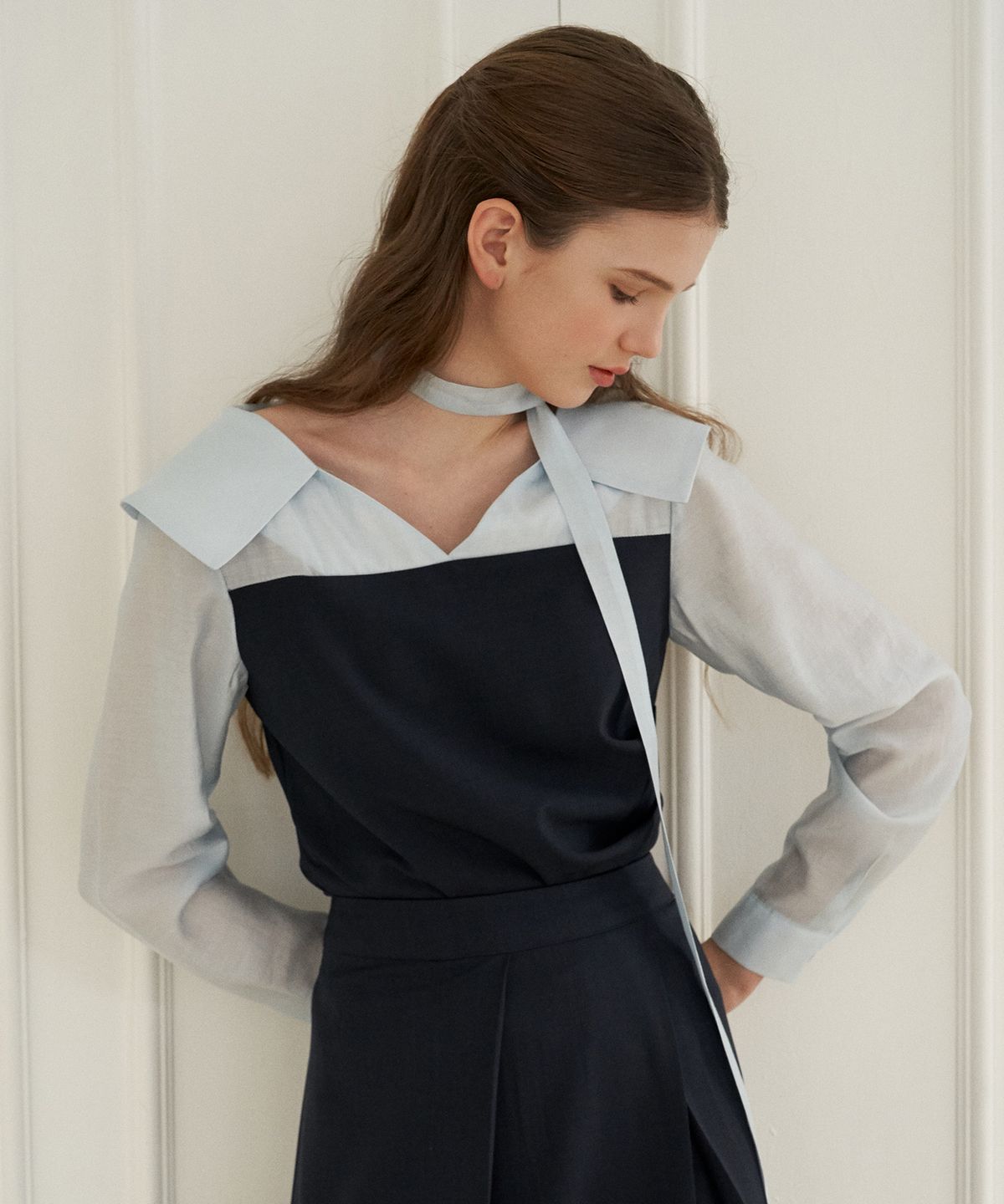 플로브(FLOVE) SOFT DRAPING BLOUSE(NA)