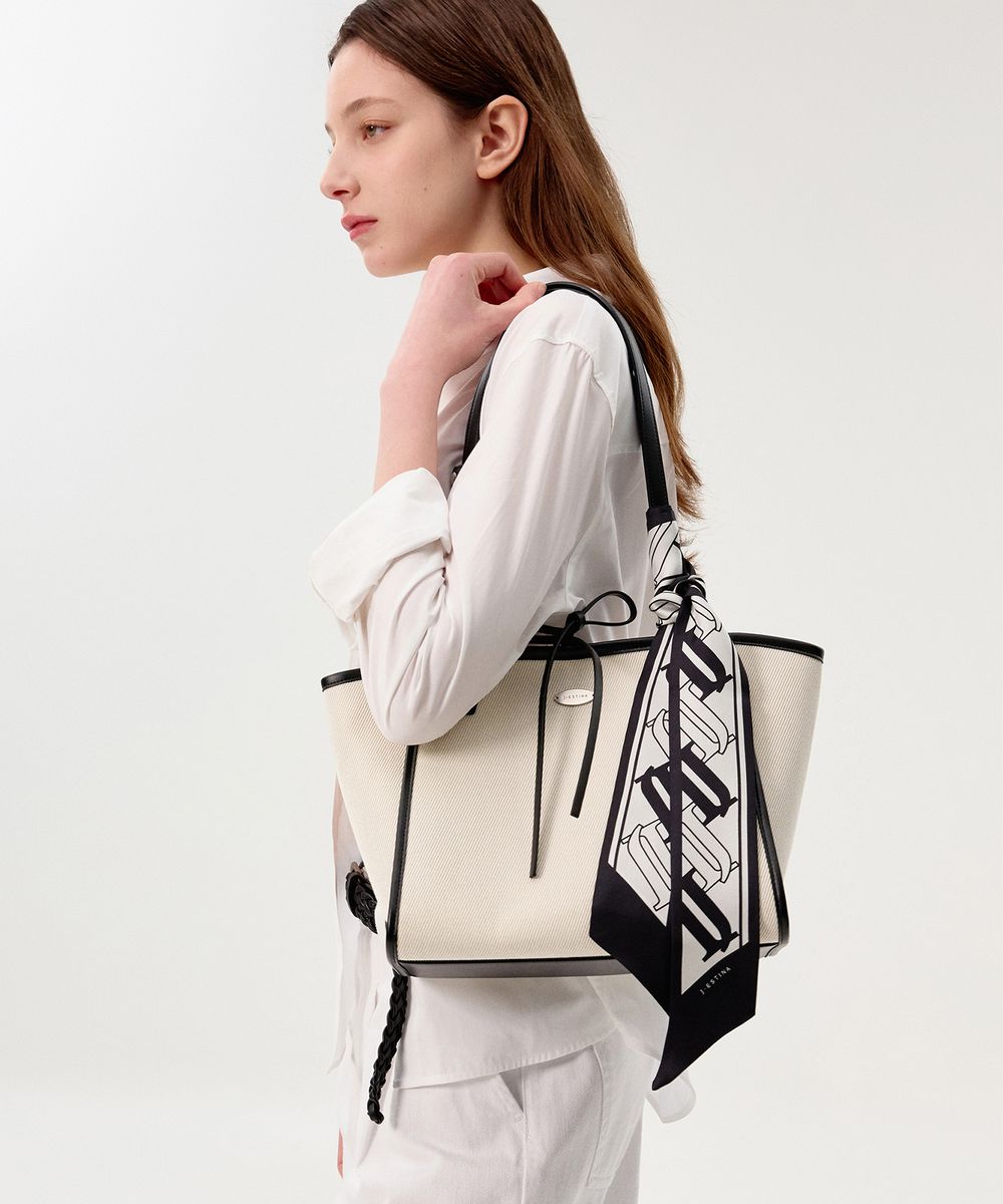 FASCIA 캔버스 MD숄더 BK (JHNEHA5BS235BK270)