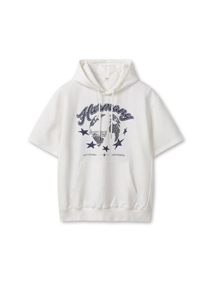 남성) 라이트테리 그래픽 반팔 스웨트 후디_MSF2TH1001