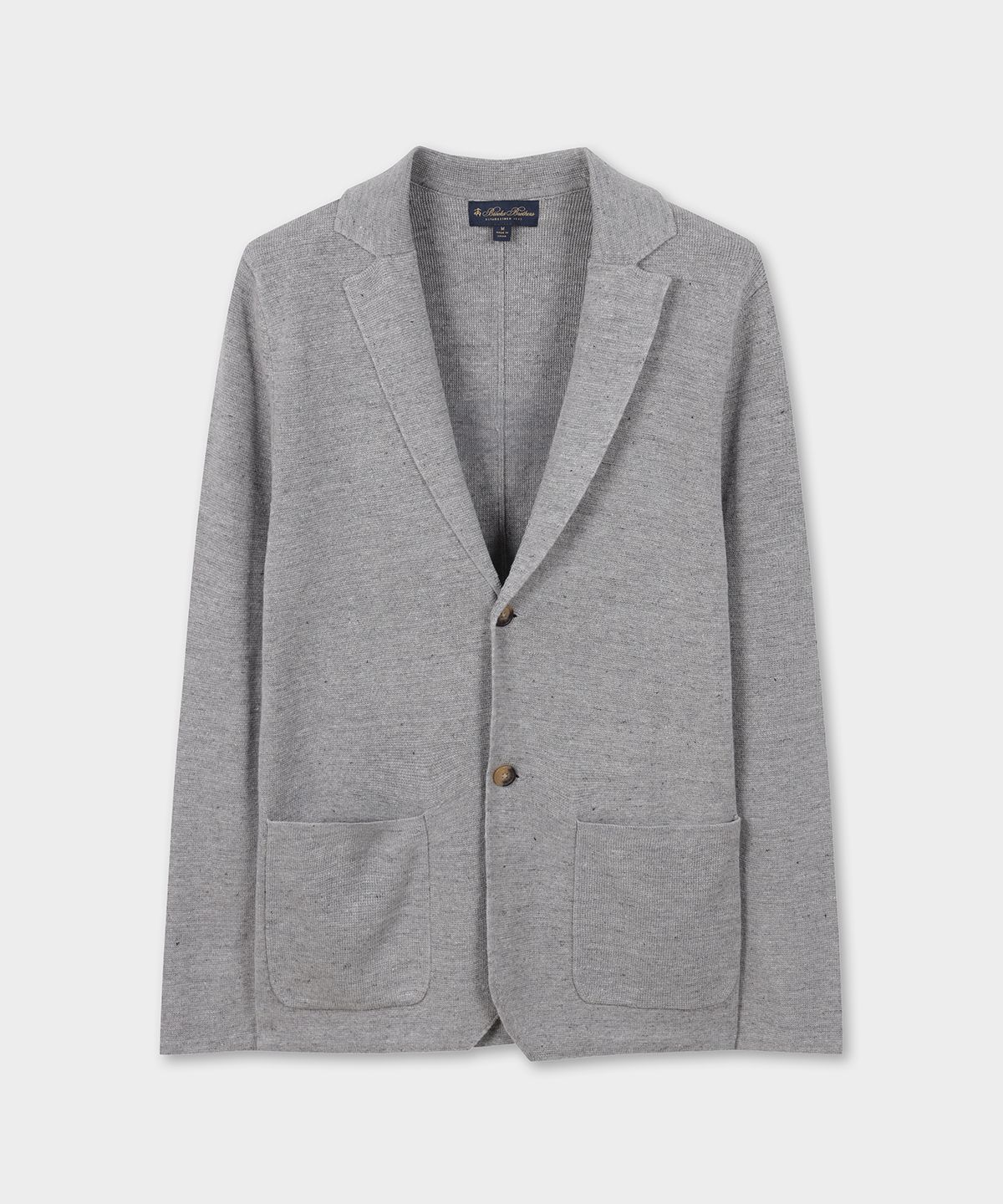 브룩스 브라더스(BROOKS BROTHERS) 린넨 블레이저 스웨터 (그레이) (BBWCMM8846WFS)