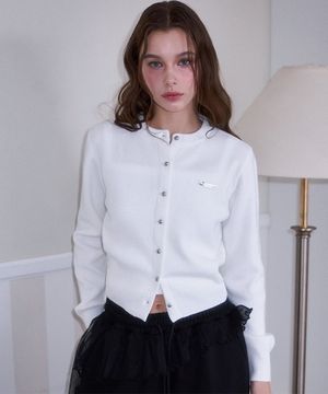 Nickel Round Cardigan [Ivory]