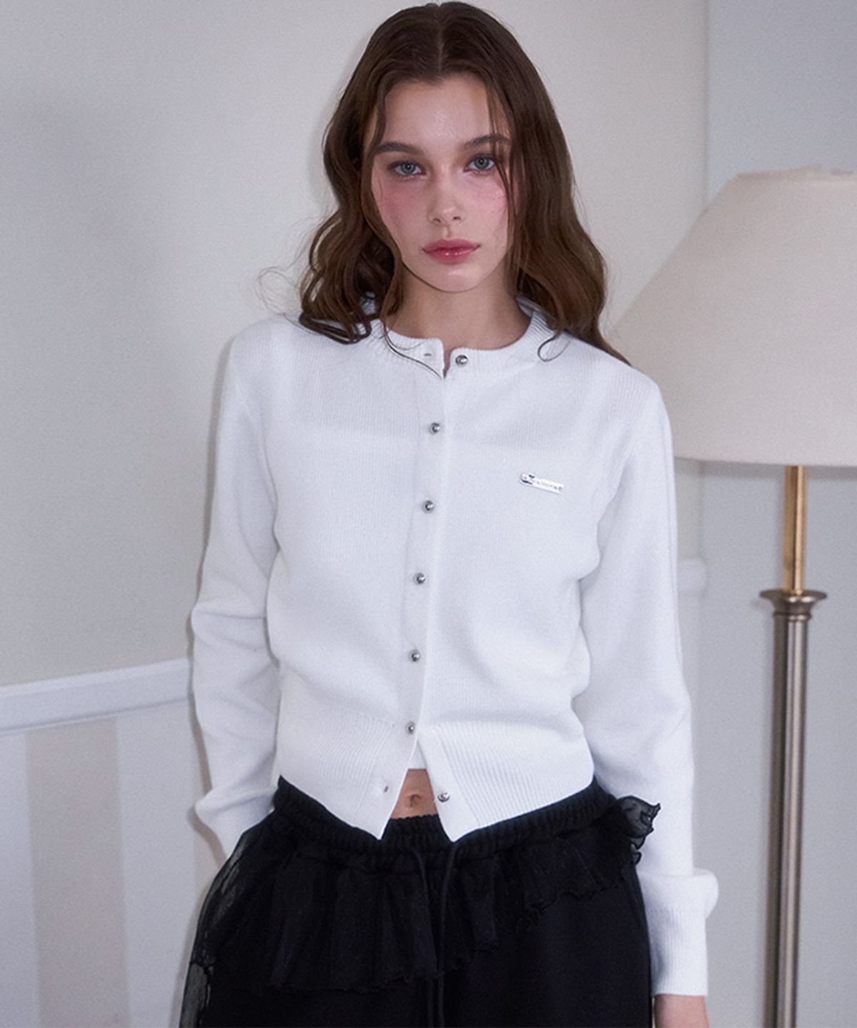 로제프란츠(ROSEFRANTZ) Nickel Round Cardigan [Ivory]