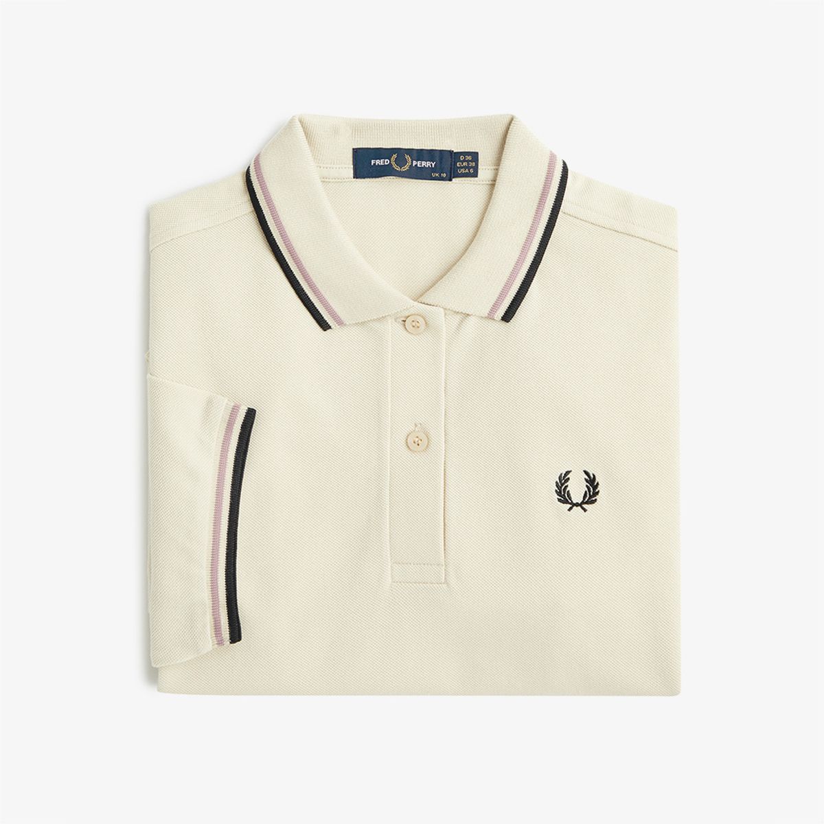 프레드페리(FRED PERRY) [G3600] 여성 트윈 팁 프레드페리 셔츠 - 오트밀/다크핑크/블랙 AFPF2413600-691